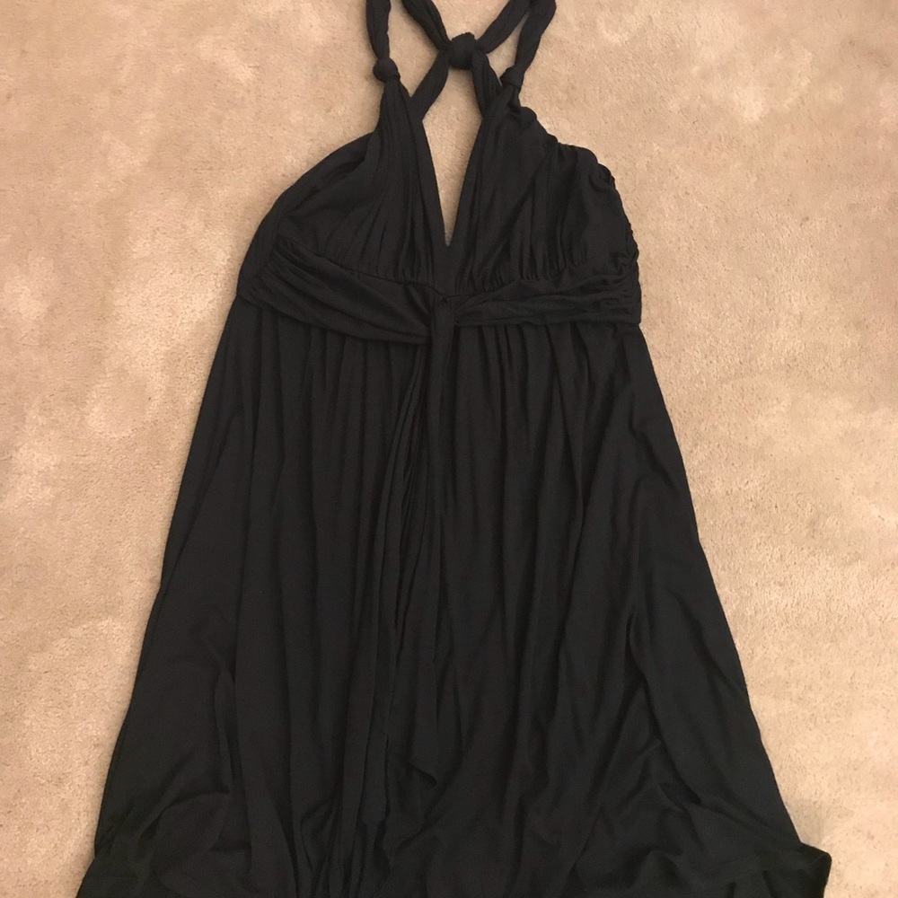 EXPRESS brand. Black criss cross back dress.